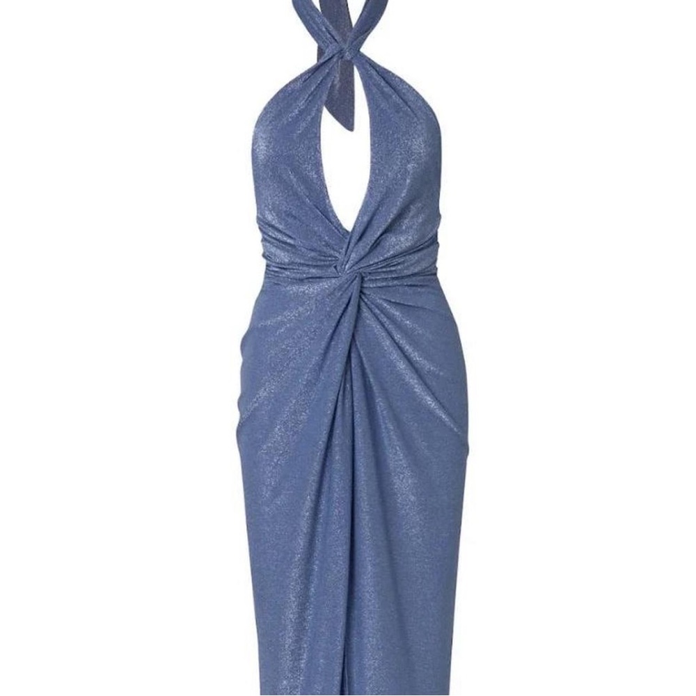 Baobab Blue Halter Dress